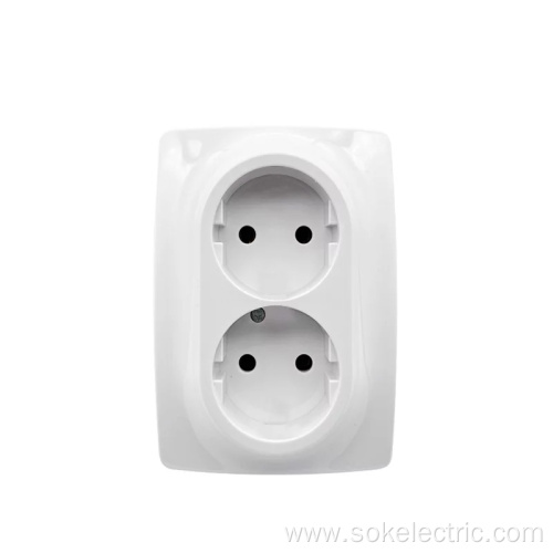 Twins 2Pin Power outlet European Standard electrical sockets